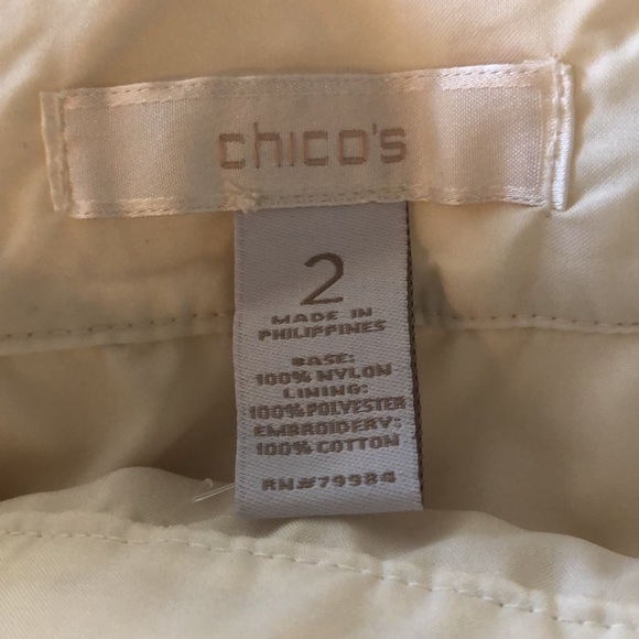 Chicos lace skirt completely lined. Chicos 2 or L. - Picture 7 of 8